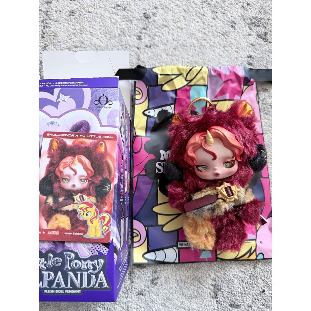 POP MART SKULLPANDA x My Little Pony Series Plush - Sunset Shimmer(SECRET)